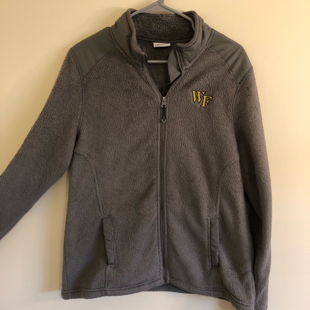 Champion Wake Forest fleece zip up large